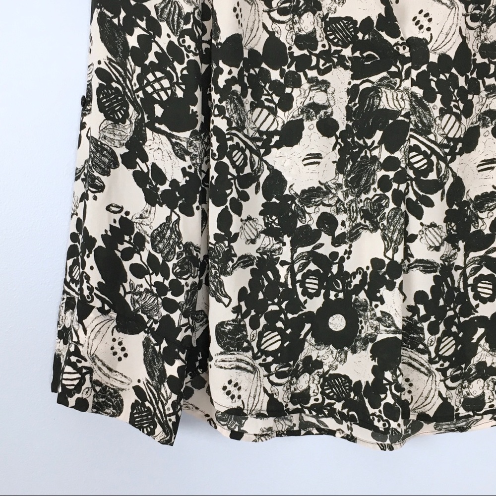 19 Cooper Stitch Fix Black White Floral Blouse - Picture 5 of 8